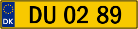 Trailer License Plate